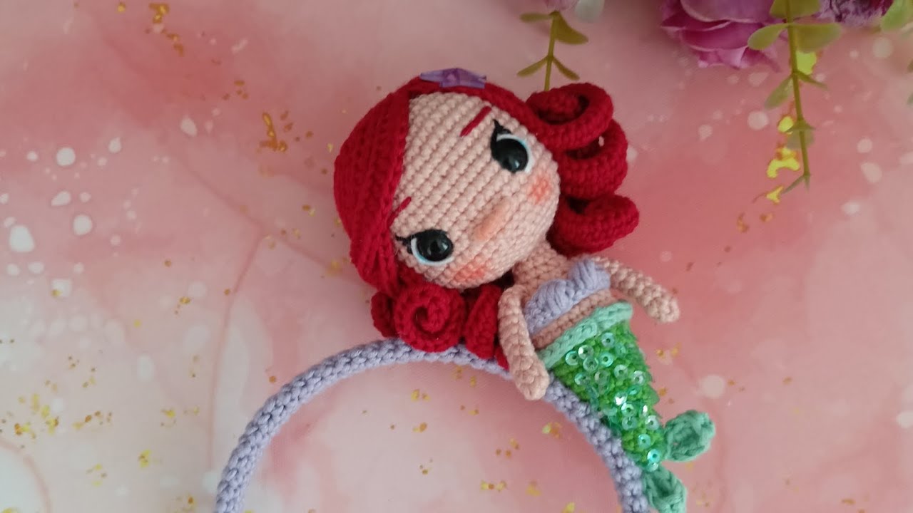 Deniz kızı tacı🧜🏻‍♀️deniz kızı tacı yapımı🧜🏻‍♀️tığ işi deniz kızı 🧜🏻‍♀️tığ işi deniz kızı modelleri