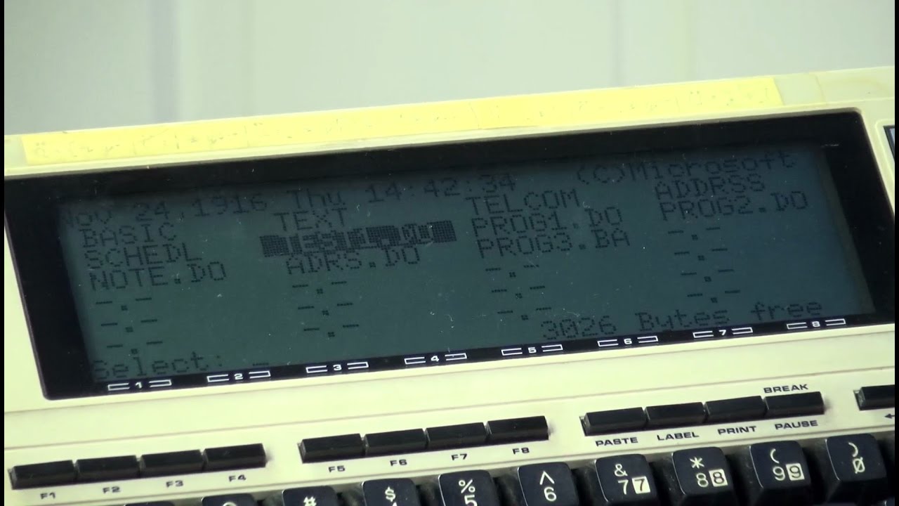 Rückblick: Der TRS-80 Modell 100 von 1984