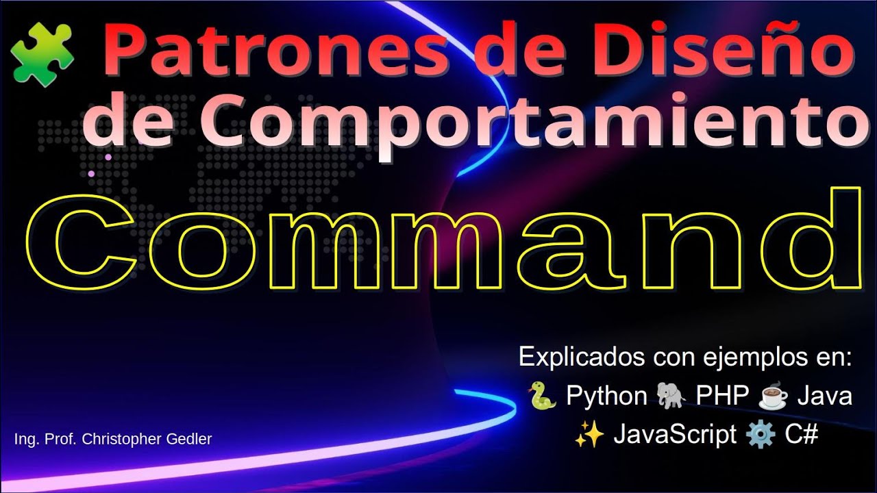 🧩 Patrones de Diseño de Comportamiento - Patrón Command
