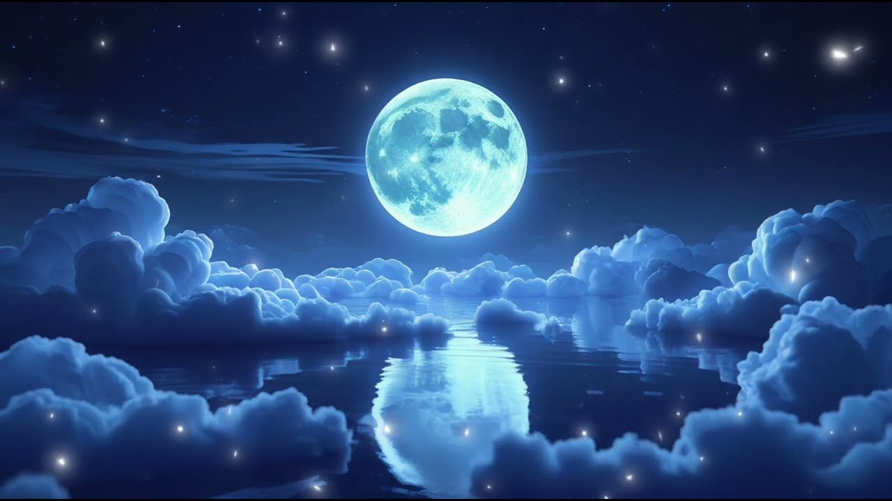 Rocking Moon Lullaby 🌙 1 Hour Sleep Music for Kids (3/4 Bedtime Calm)