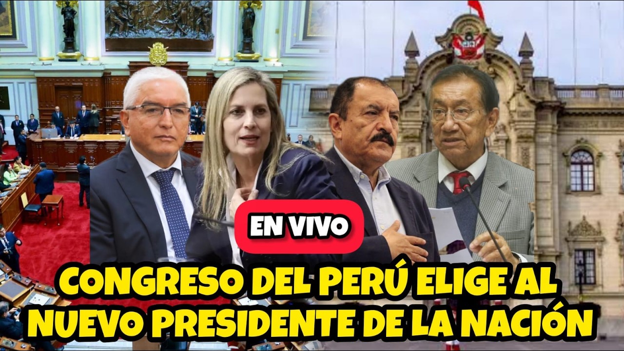 ESTE SERÁ EL NUEVO PRESIDENTE DEL PERÚ ELEGIDO POR EL CONGRESO