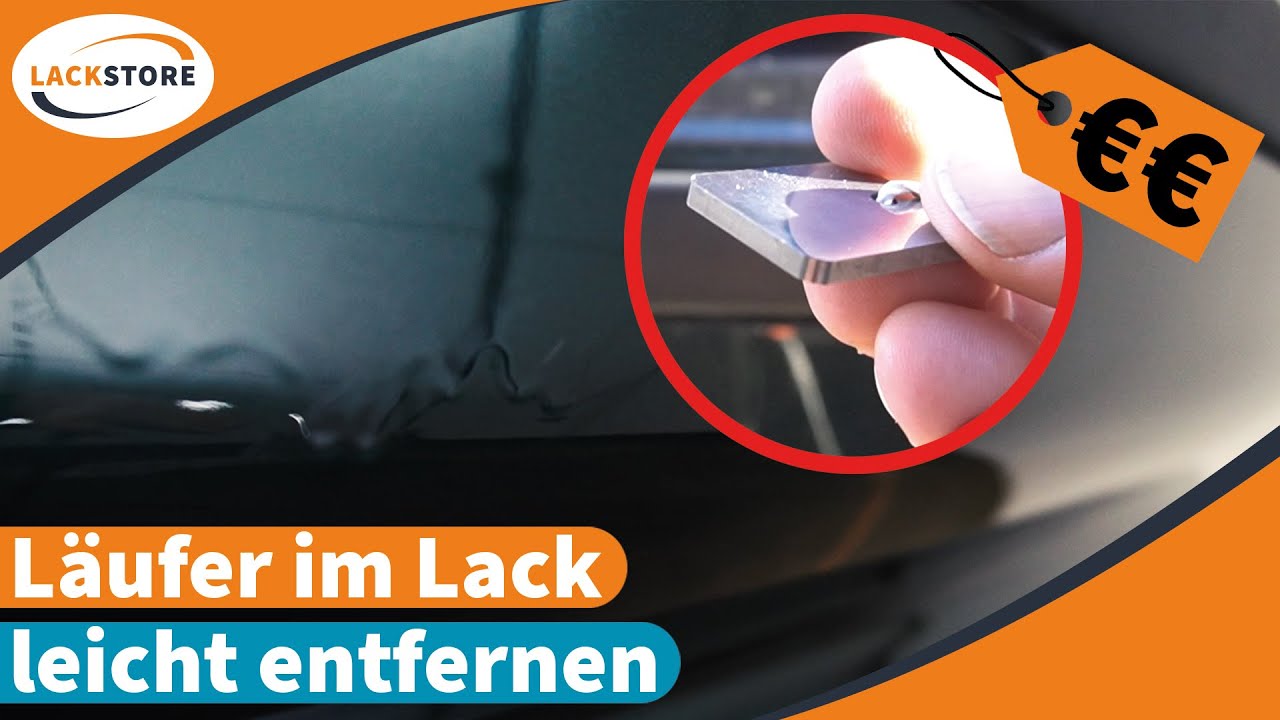 Lackläufer einfach entfernen -  Lackfinish  | LACKSTORE | Läufer /  Lacknase herausschleifen