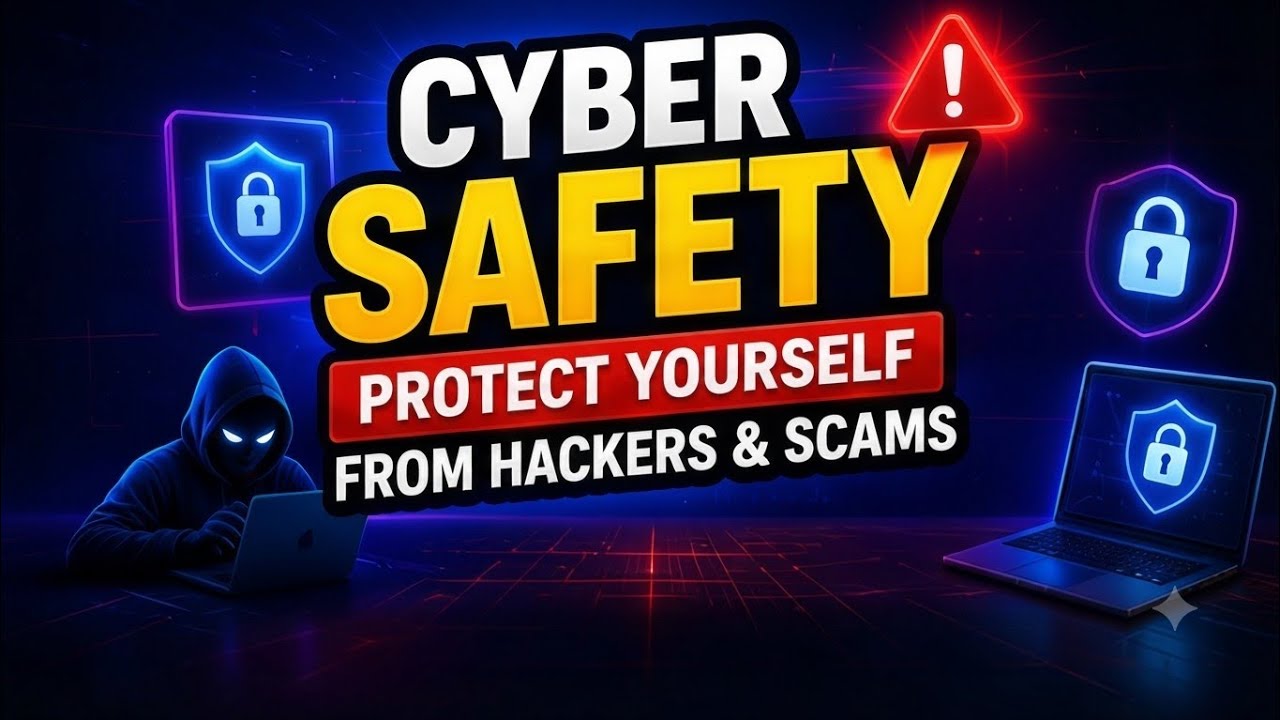 Cyber Safety Explained 🔒 | Protect Yourself from Hackers, Scams & Online Fraud