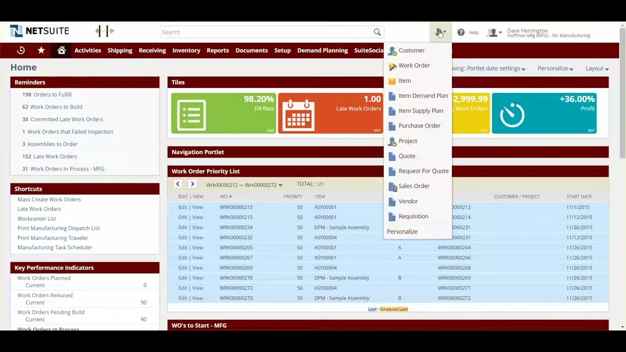 Netsuite WIP and Routing