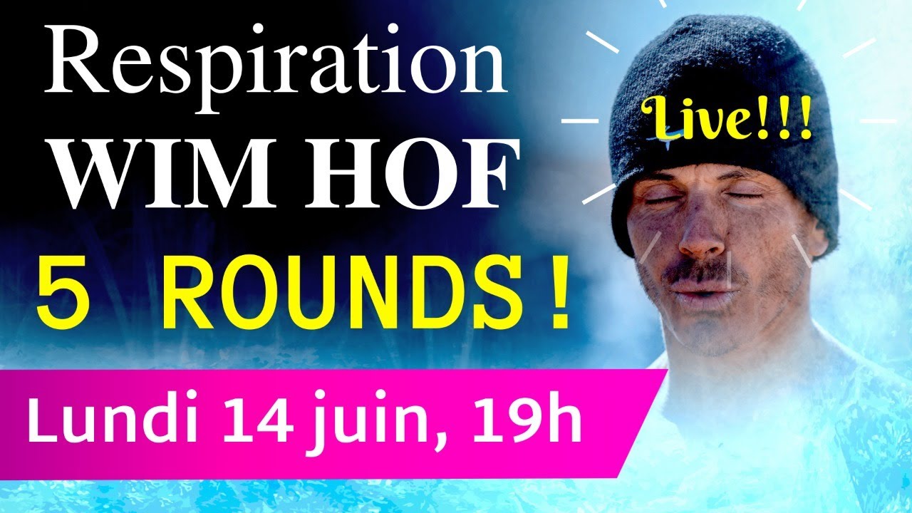 Respiration Wim Hof 5 ROUNDS 😱 🤩 🍾 en live