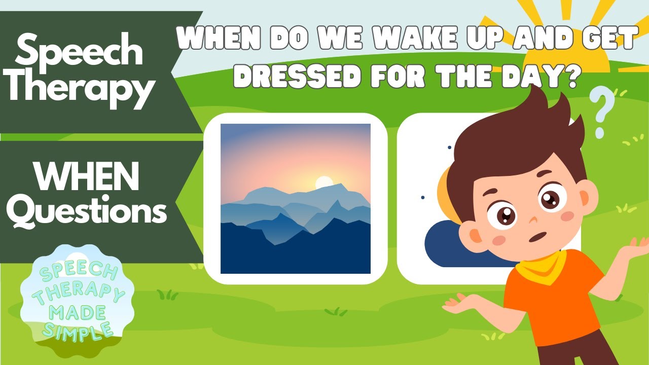 How to Answer WHEN Questions / Speech Therapy / Speech Therapy Made Simple / WH Questions
