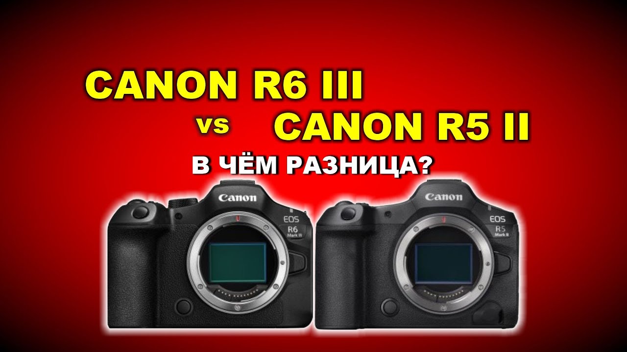Чем отличаются  Canon R6 III и Canon R5 II ?