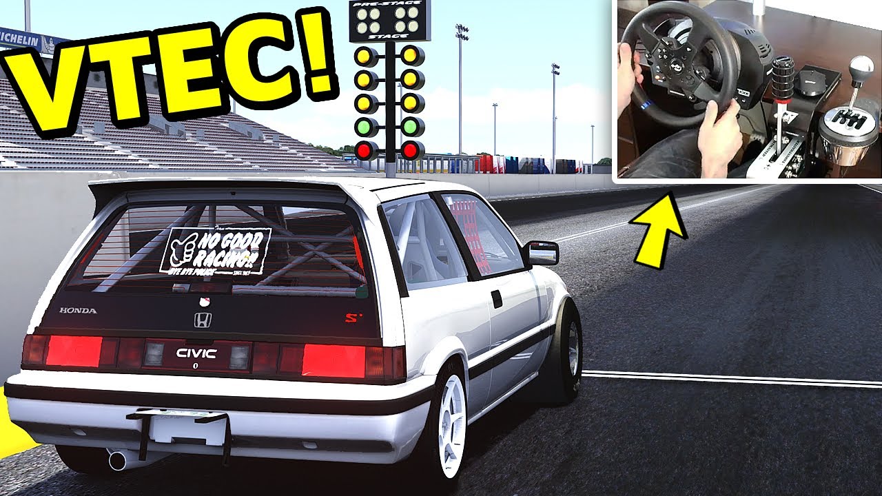 Joined a Drag Race with a 1200 HP CIVIC! - Assetto Corsa