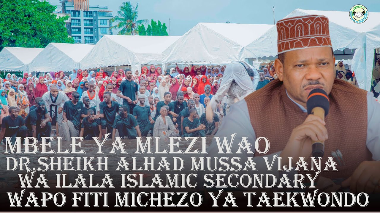 MBELE YA MLEZI WAO DR ALHAD MUSSA VIJANA WA ILALA ISLAMIC SECONDARY ,WAPO FITI MICHEZO YA TAEKWONDO