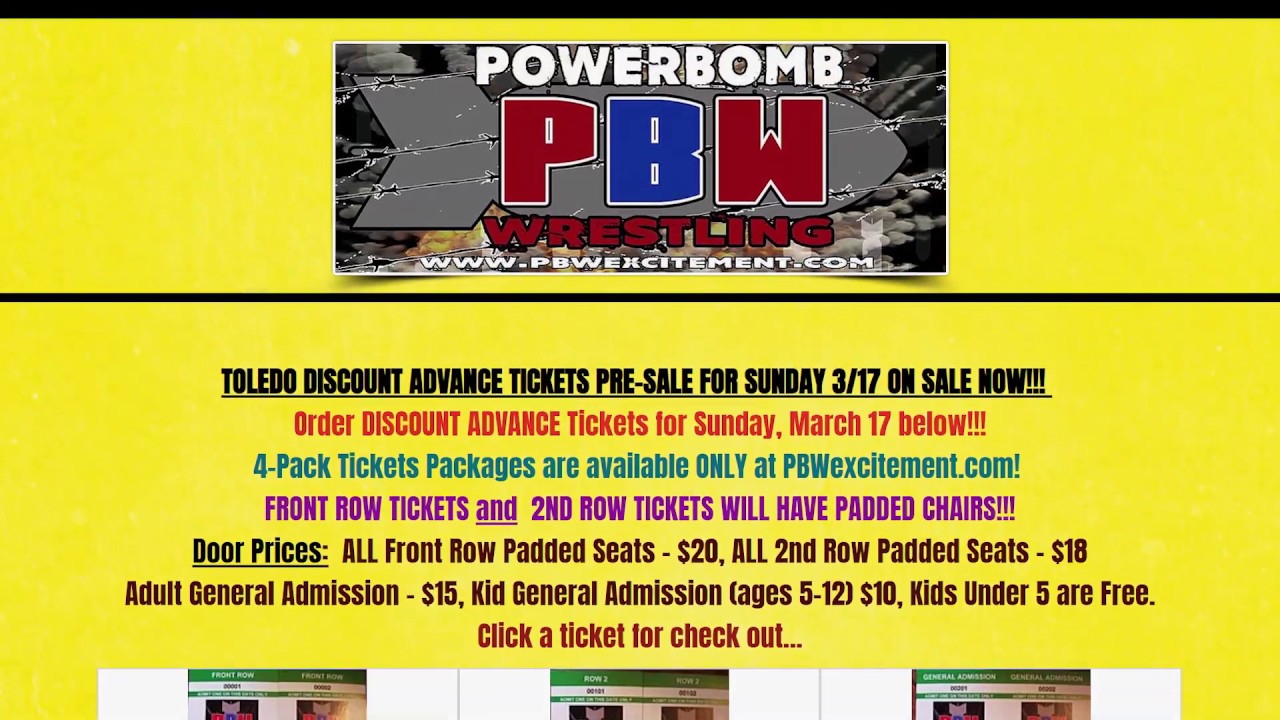 PowerBomb Wrestling online store 2019 promo