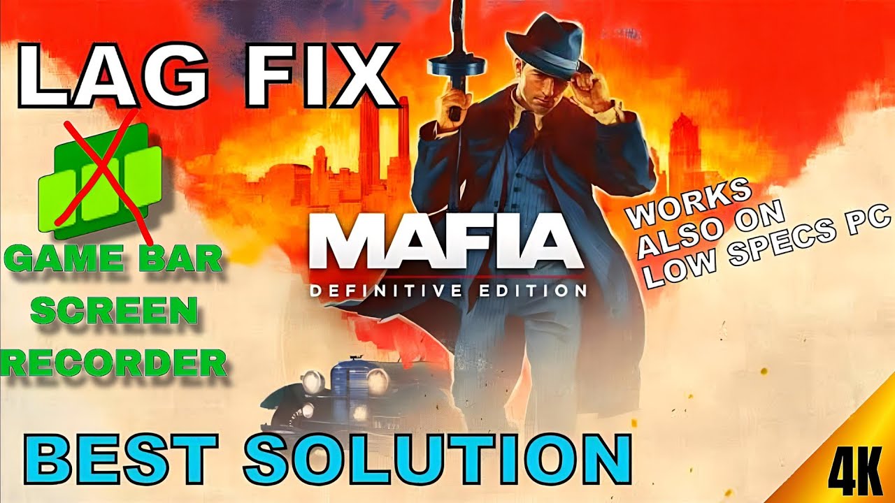 MAFIA DEFINITIVE EDITION Low End Pc Fix | How To Fix Xbox Game Bar Recording Lag