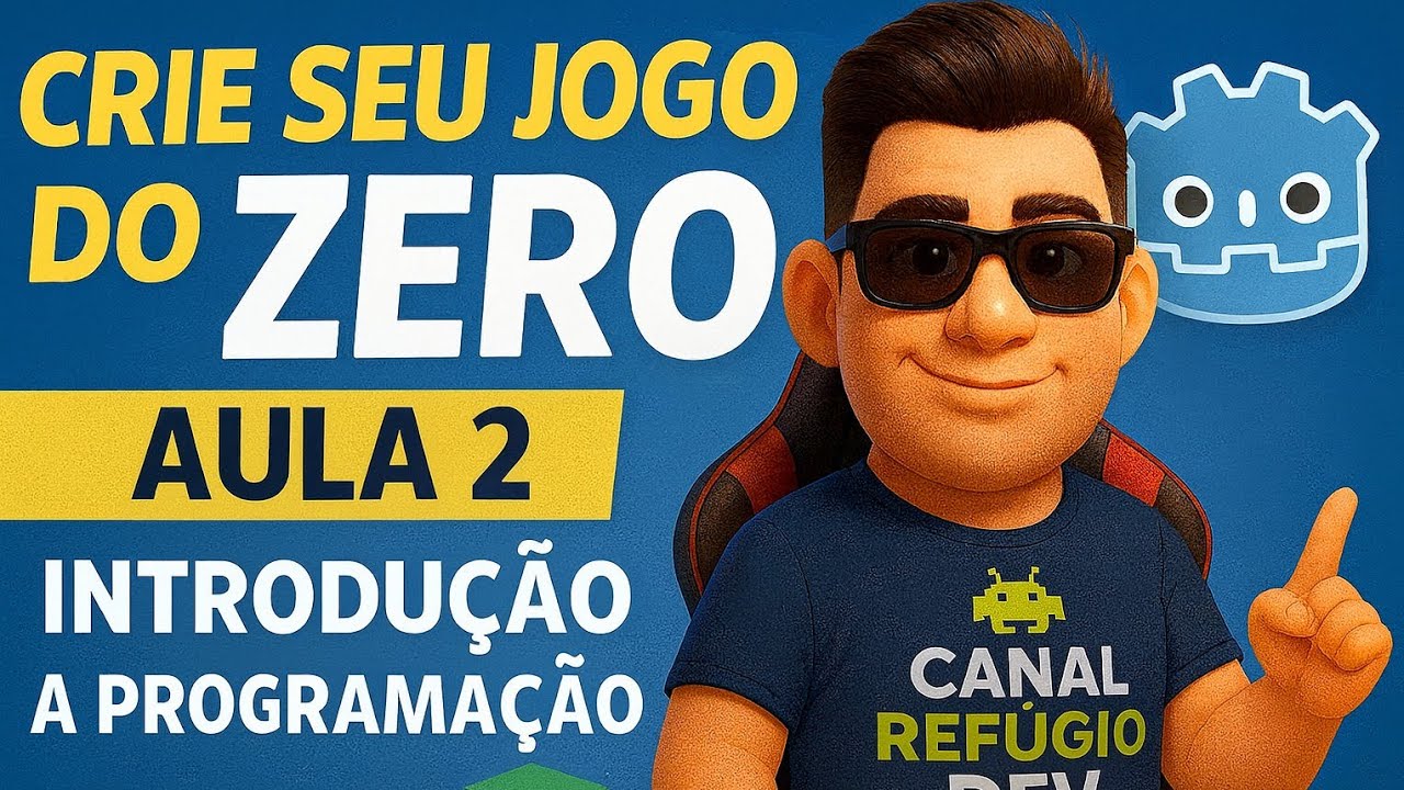 Curso Godot 4.5: Aula 2 - Programação - Variáveis e Funções |