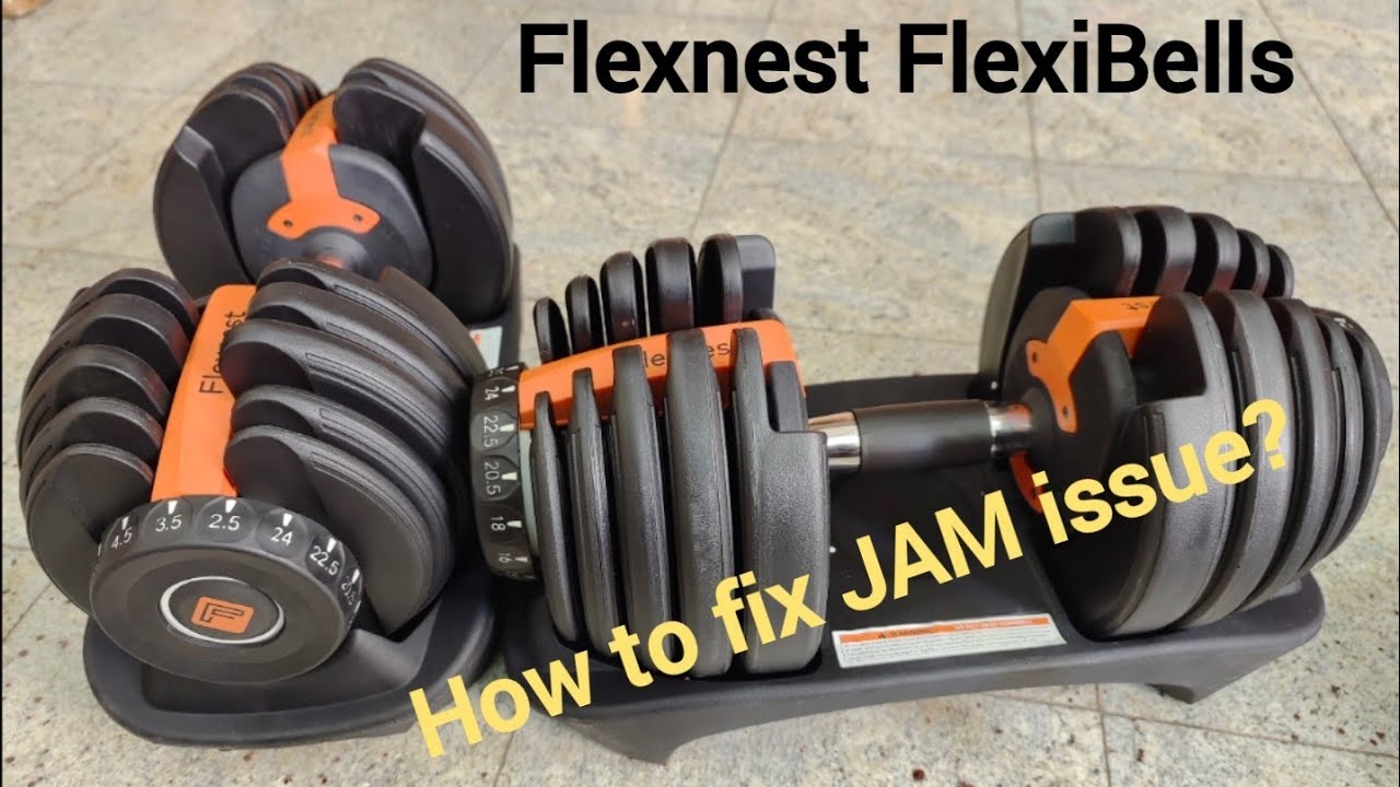 Flexnest FlexiBells Unboxing | How to Fix Stuck/Jam Issues?  Flexible/Adjustable Dumbbells #flexnest