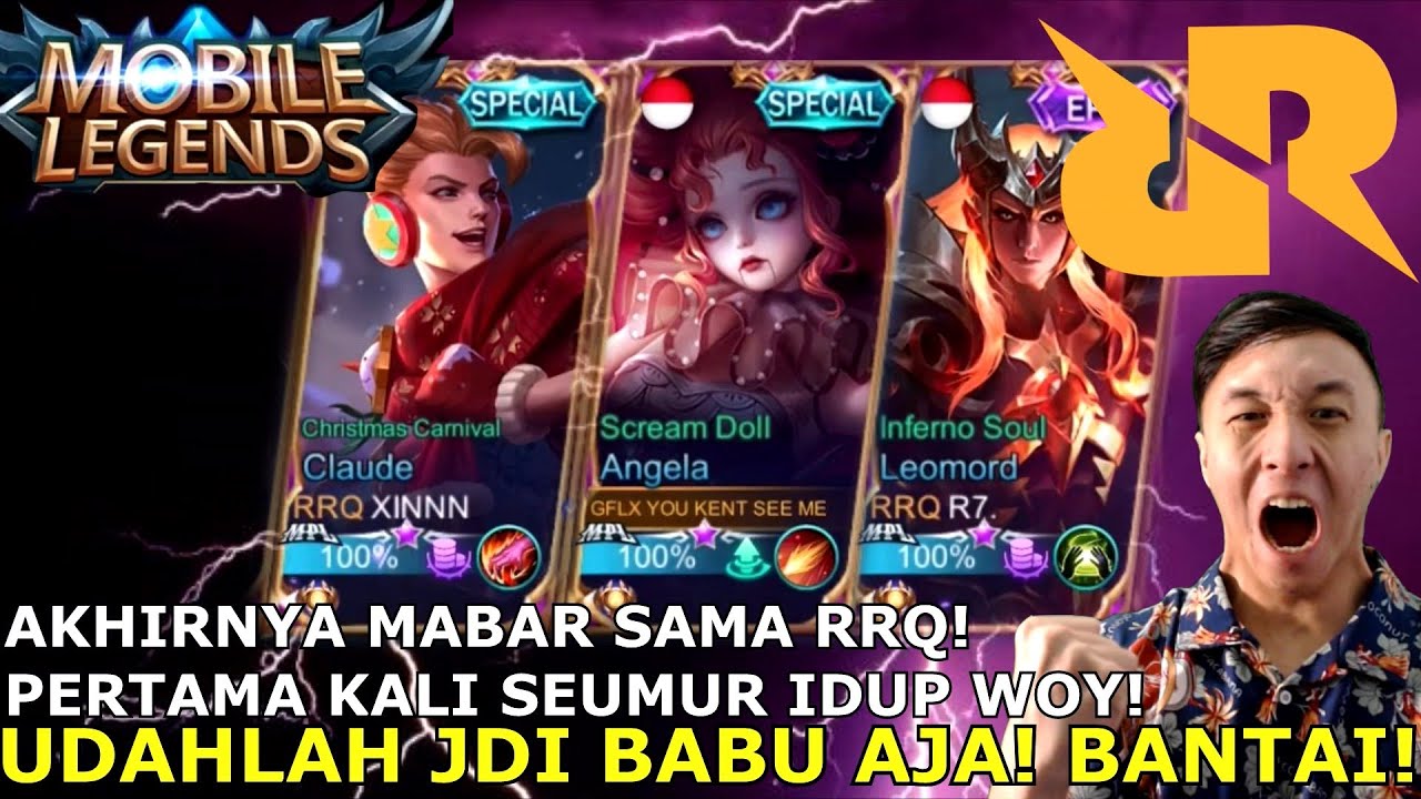 MABAR SAMA RRQ WOY! GILA TEGANG BUKAN MAEN! PERTAMA KALI SEUMUR IDUP! BANTAI!
