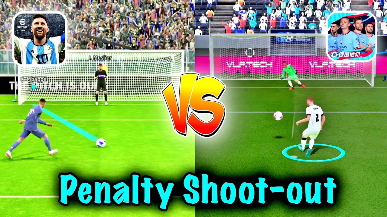 Vive Le Football VS eFootball 24 Mobile - PENALTY SHOOT-OUT - Tap Tuber