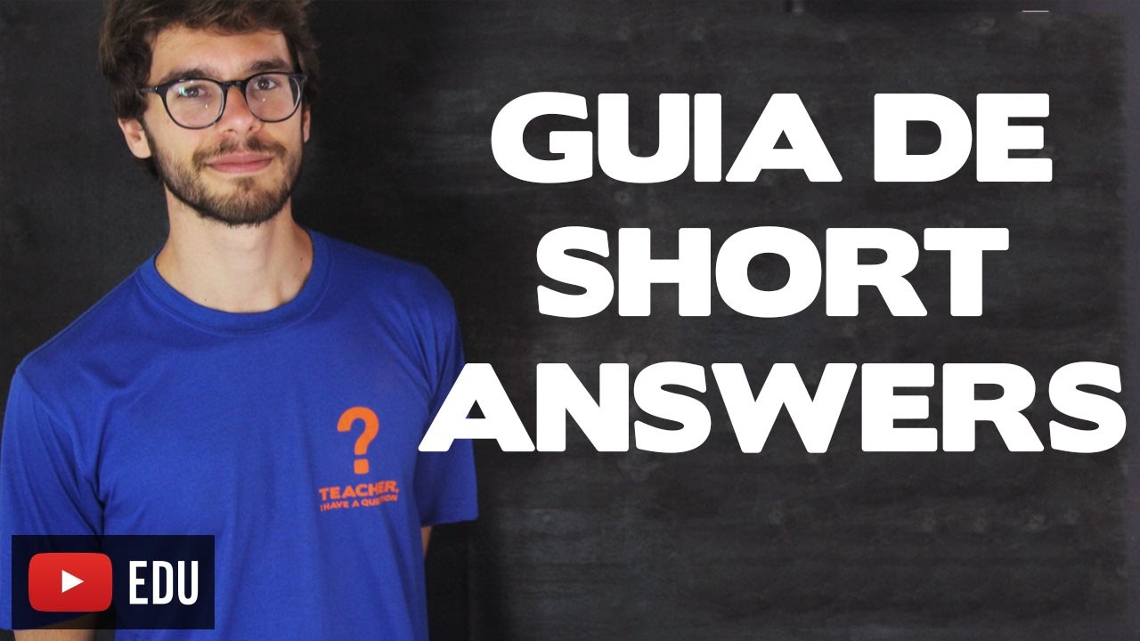 Short Answers / Respostas curtas em inglês - Aula de Inglês #126