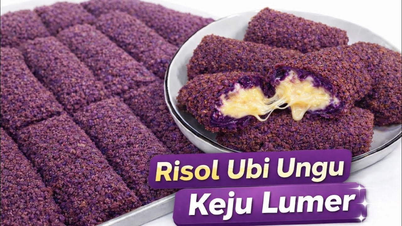 IDE JUALAN VIRALL BANJIR CUAN! RESEP RISOL UBI UNGU KEJU LUMER ❗️