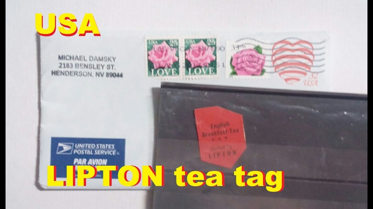 Покупка с ebay.com новый ярлычок LIPTON. Old tea tag LIPTON 1939 s