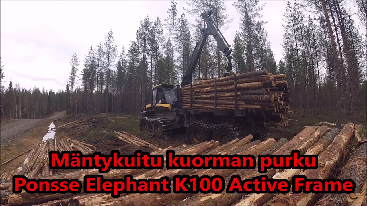 Kuorman purku | Ponsse Elephant K100 Active Frame