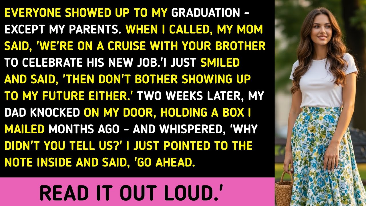 Everyone Showed Up To My Graduation - Except My Parents. When I Called, My Mom Said, 'We're On A Cru