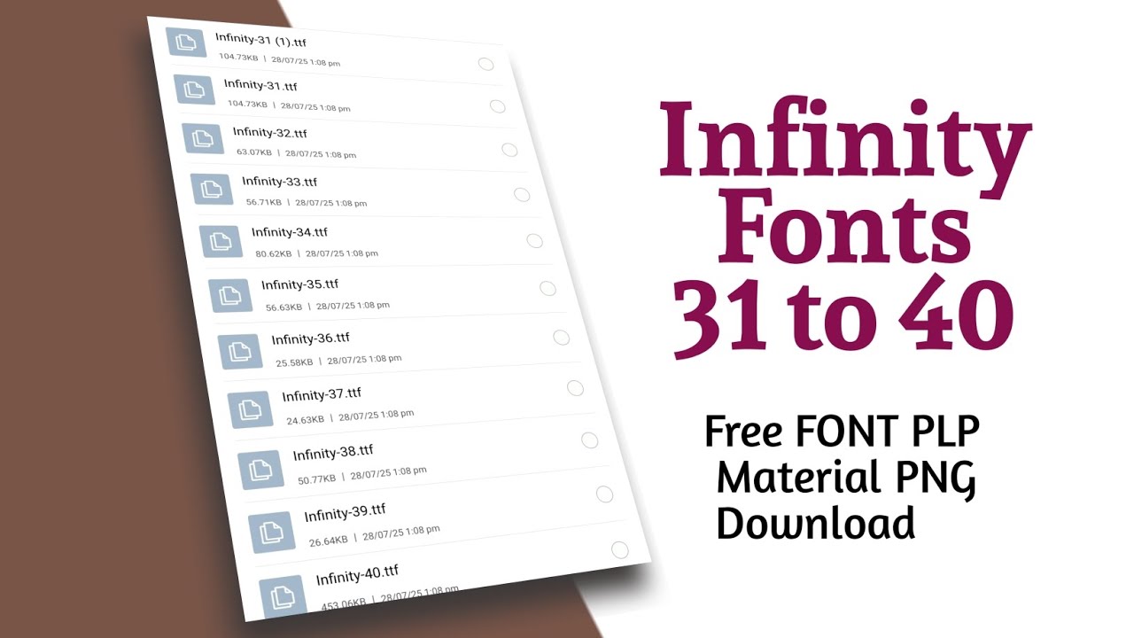 New trending infinity 31 to 40 fonts | infinity fonts free download | marathi caligraphy fonts