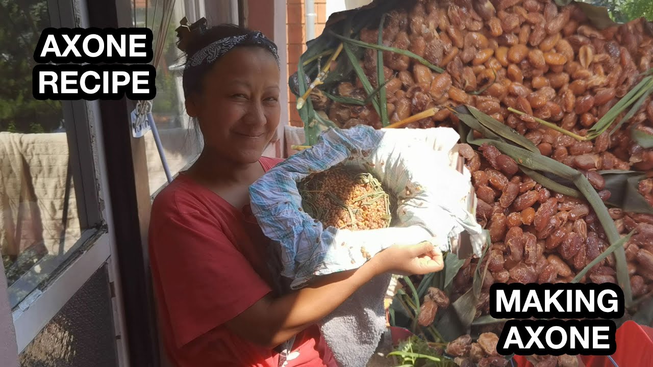 HOW TO MAKE AXONE EASY RECIPE/MAKING AXONE IN FOREIGN COUNTRY/HAWAIJAR RECIPE/EASY AXONE RECIPE