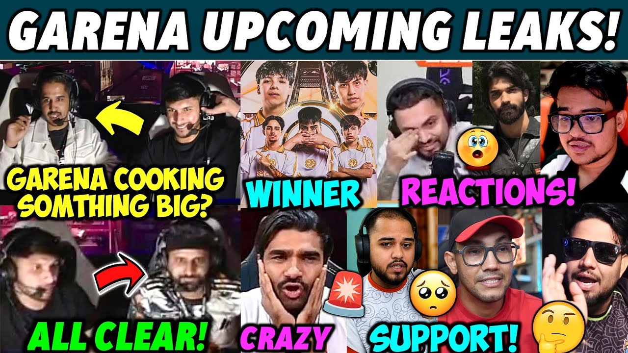 GARENA UPCOMING LEAKS🤯, EWC Winner Crying💔, Fozyajay Clear Reply😮, Reaction & Replies on Indian Team