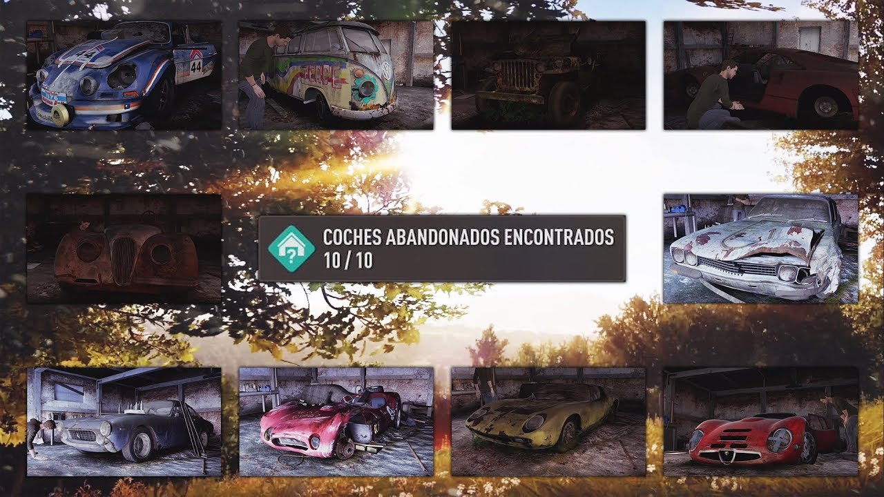 Todos los 10 Coches Abandonados (Graneros - Barn Finds) | Forza Horizon 2