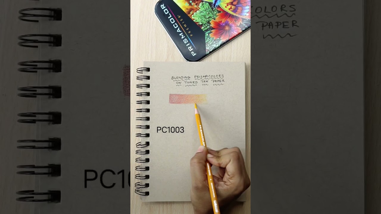 Blending Prismacolor Premier Colored Pencils on Toned Paper #colourpencil #arttutorial #prismacolor