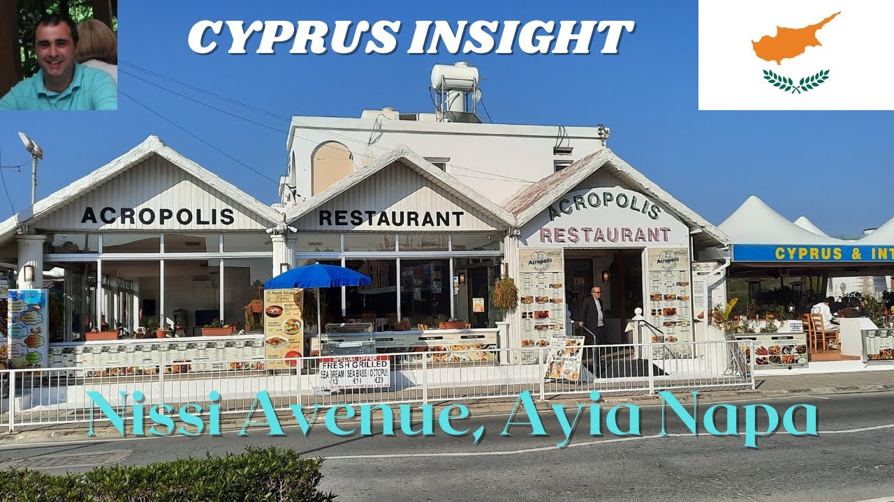 Nissi Avenue, Ayia Napa Cyprus - Adam's Beach to Tequila Garden.