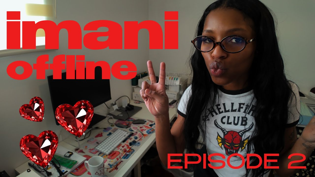 weekly vlog; custom embroidery, studio clean up, Ikea haul, groceries, sewing + more l imani offline