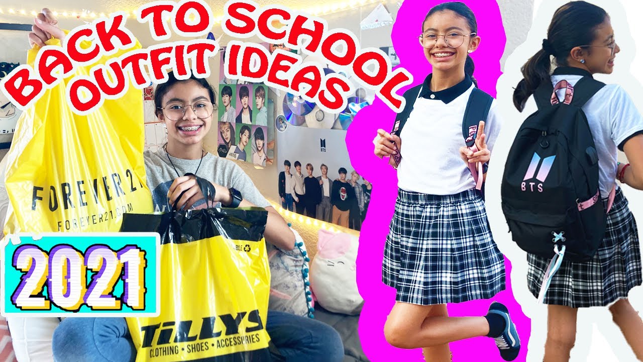 BACK TO SCHOOL OUTFIT IDEAS 2021 MIDDLE SCHOOL+HIGH SCHOOL TRY ON CLOTHING HAUL .