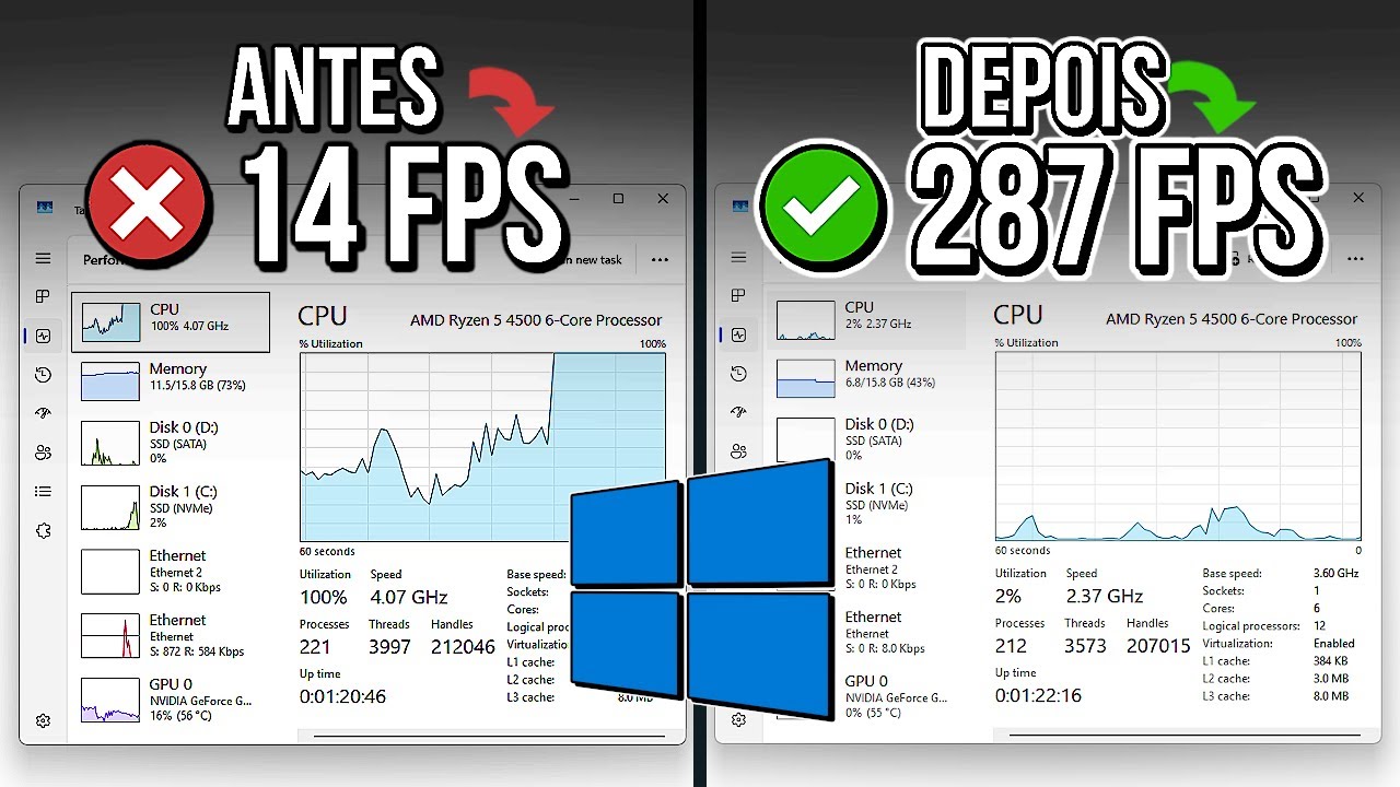 🔧WINDOWS: COMO DEIXAR O PC MAIS RÁPIDO, OTIMIZAR PARA JOGOS E TIRAR O LAG!✔️