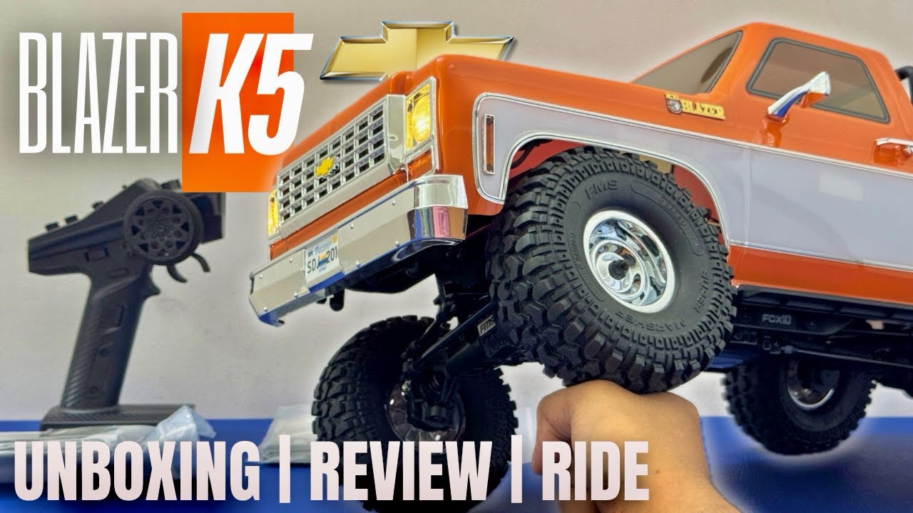 FMS fcx10 Chevy K5 Blazer 🐃🇱🇰 | Unboxing | Review | Ride #RC #Rccrawler #unboxing 