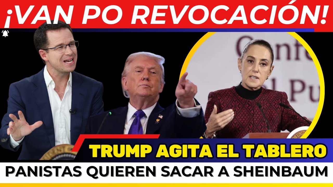 ¡VAN POR SHEINBAUM! ANAYA QUIERE LA PRESIDENCIA TRAS REVOCACIÓN. TRUMP AGITA EL TABLERO