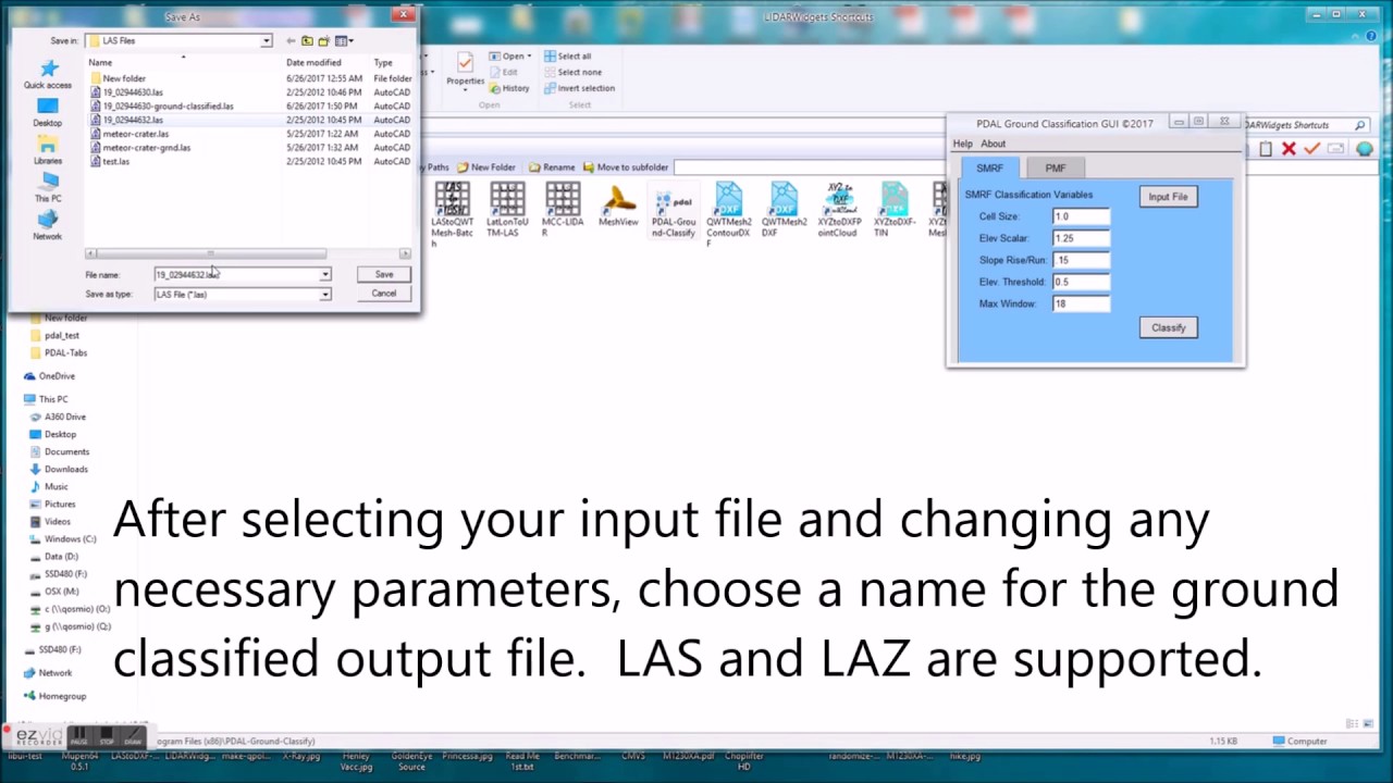 Automated Ground Classification of LIDAR LAS/LAZ Files