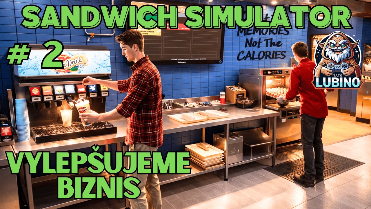 SANDWICH SIMULATOR - EP: 2 - BIZNIS SA ROZBEHOL DOBRE A JE ČAS NA VYLEPŠENIE PODNIKU - SK / CZ