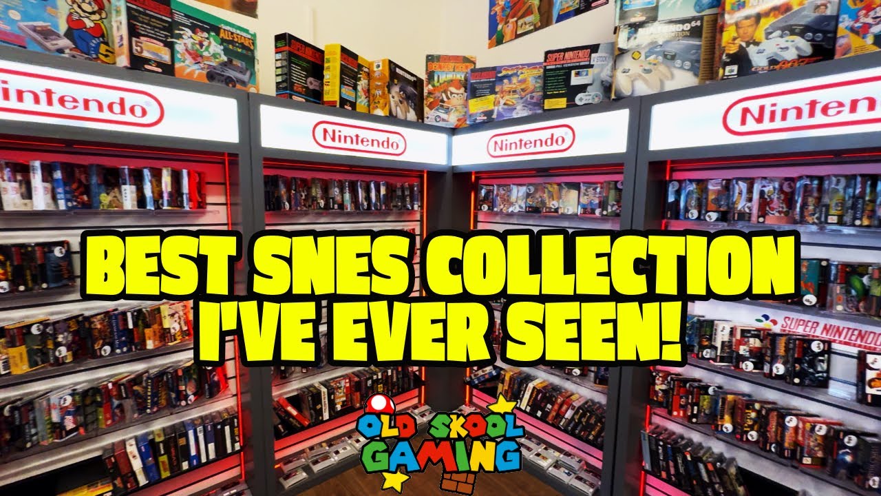 BEST SNES Collection Ever? - Old Skool Gaming Shop Tour