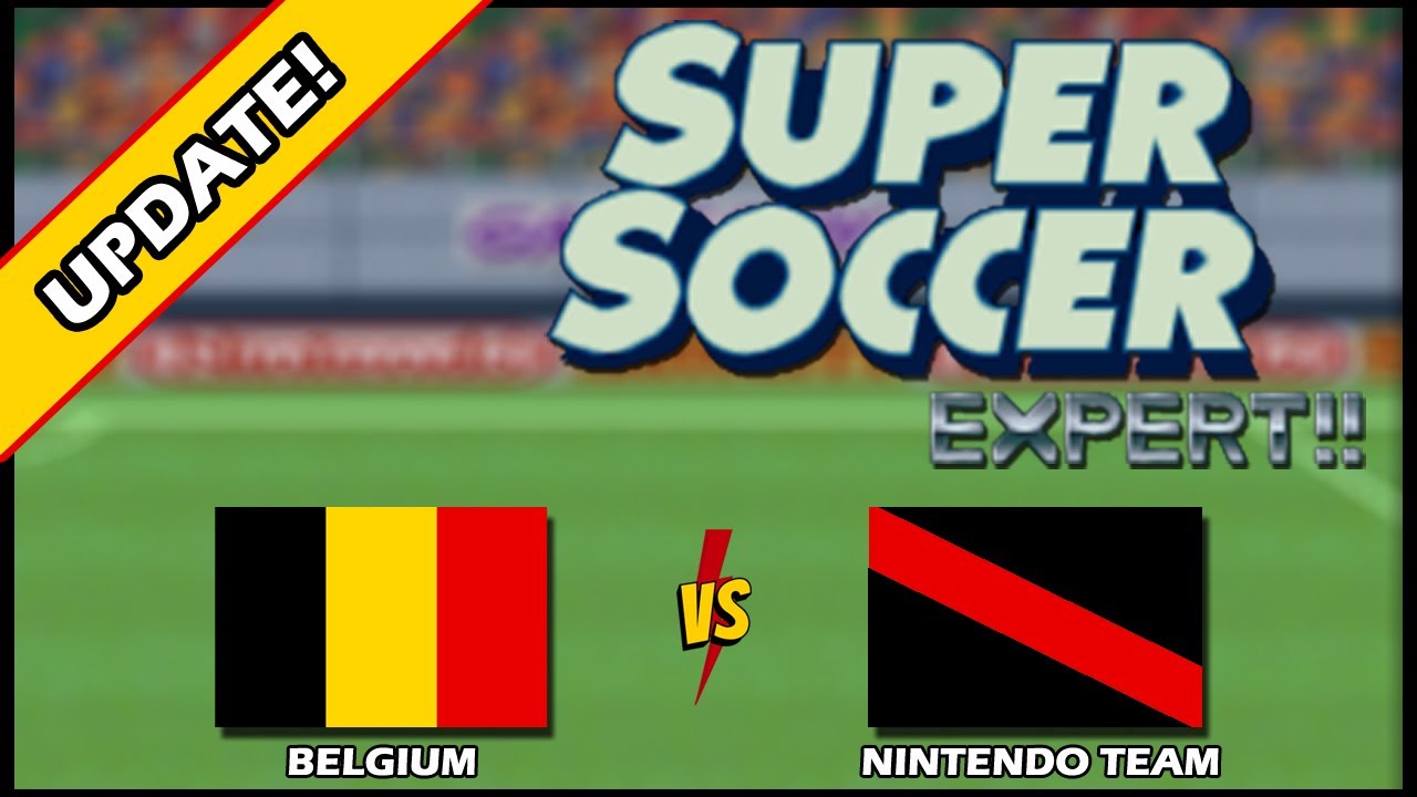 Super Soccer (SNES) - Belgium vs Nintendo Team [Expert Mode]