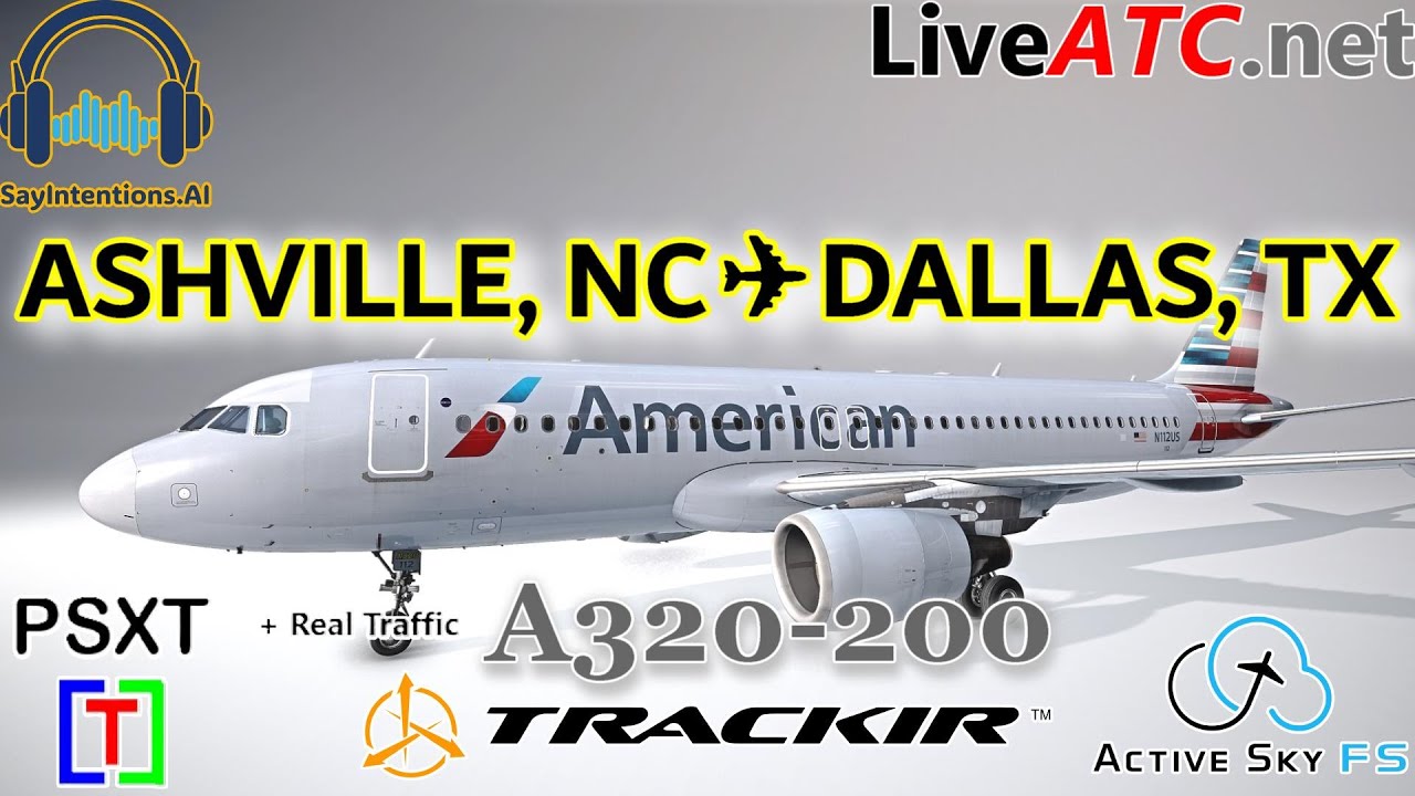 4K ULTRA HD  | GOOD DAY TO FLY TO TEXAS FROM CAROLINA | KAVL-KDFW