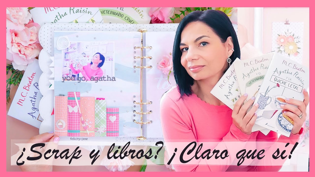 Scrapeamos juntas mientras charlamos de libros. BOOK TAG AGATHA RAISIN. Cozy Scrapbooking