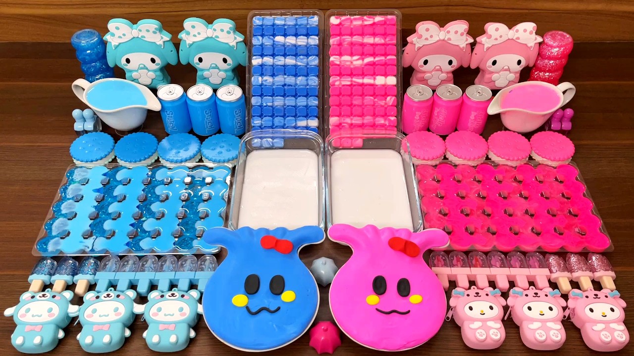 Slime Mixing Random Things Into Glossy Slime – Makeup, Clay, Beads #218