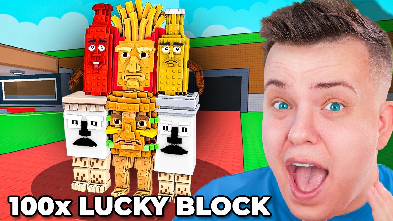 Otworzyłem 100x LUCKY BLOCK po to... w Steal A Brainrot ROBLOX!
