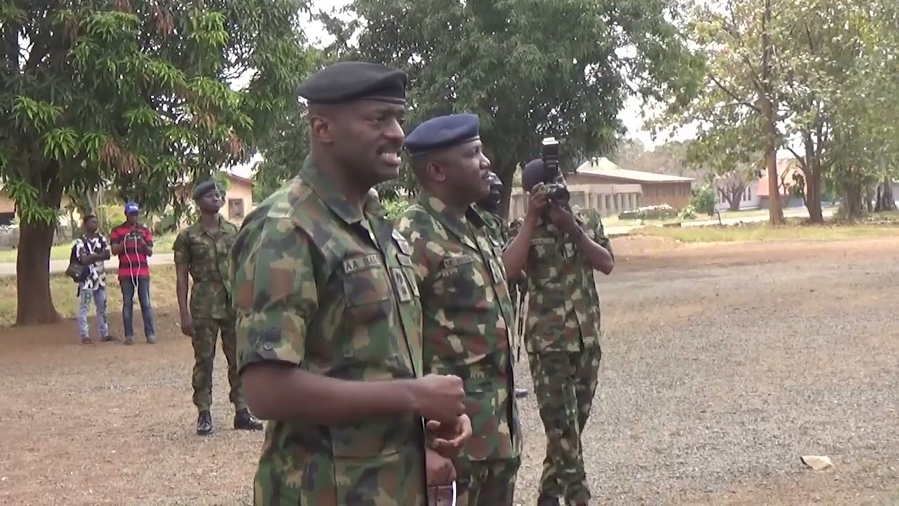 CHANGE OF BATON AT NKWEGU MILITARY CANTONMENT