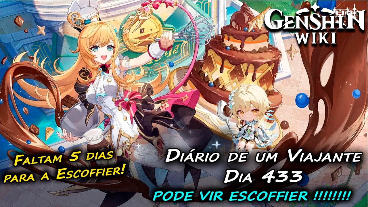 Diário de um Viajante - Dia 433 - Muitas Gemas do Evento na F2P! Vem Escoffier!  #genshinimpact