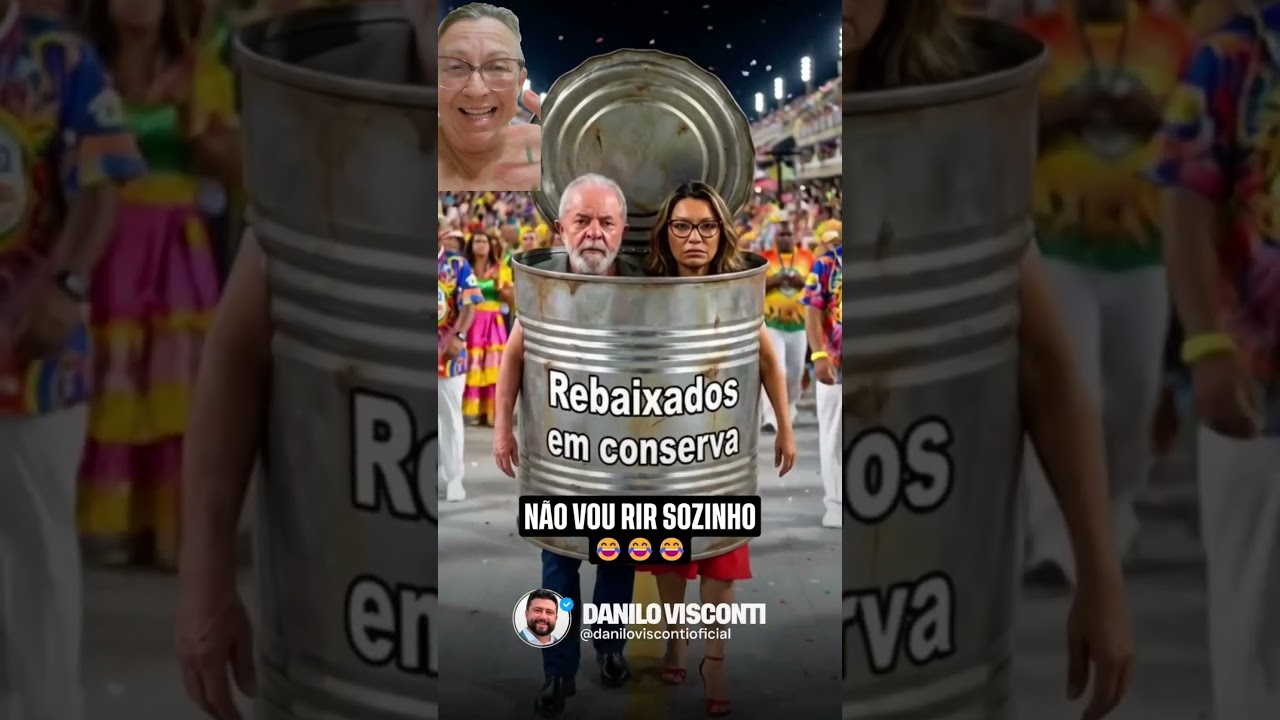 RIA A VONTADE, &Eacute; DE GRA&Ccedil;A. #HUMOR #HILARIO #CARNAVAL #LULA #JANJA
