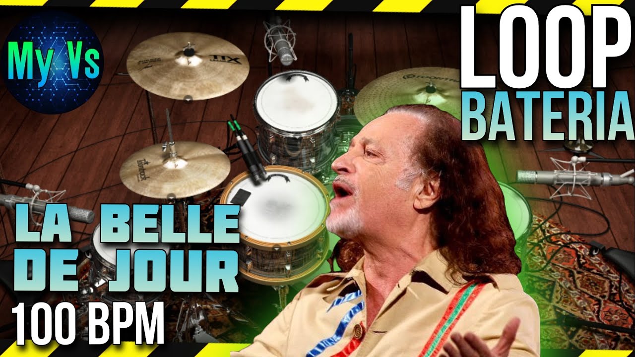 🥁 LOOP de BATERIA  para TOCAR a música LA BELLE DE JOUR de ALCEU VALENÇA | 100 bpm
