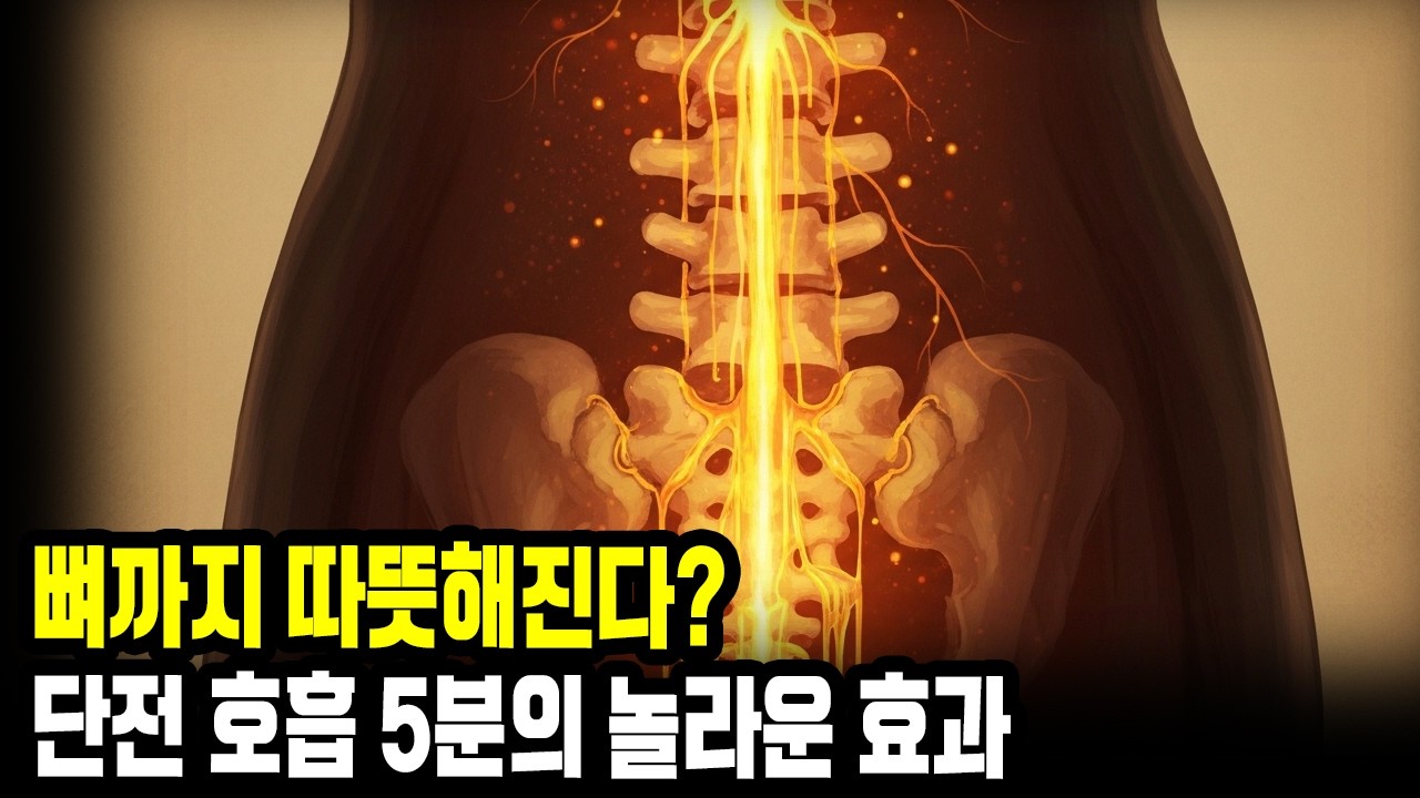 단 5분! 전신 뼈를 따뜻하게｜단전 호흡으로 통증 줄이는 방법ㅣ단전호흡ㅣ숨의 예술