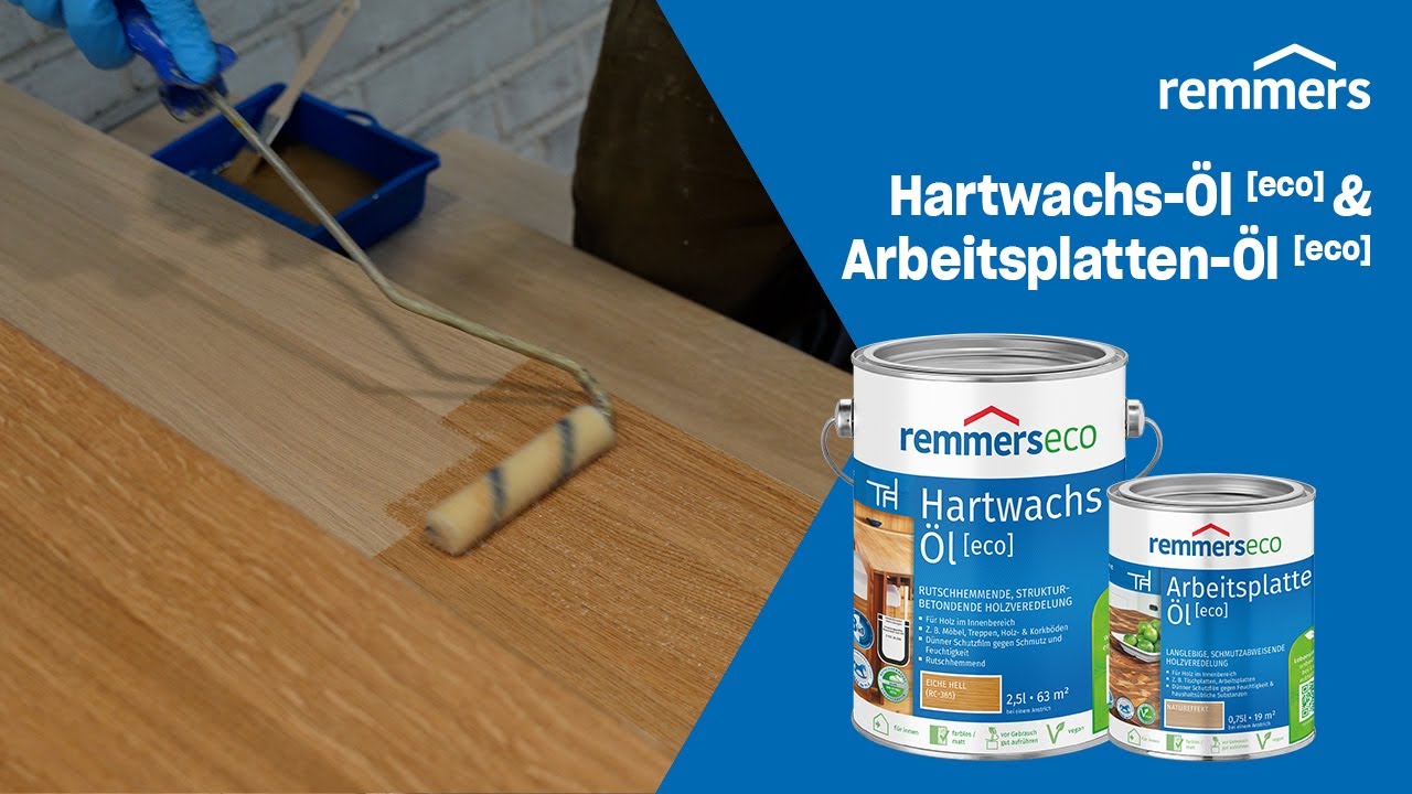 Anwendungsvideo Hartwachs-Öl [eco] & Arbeitsplatten-Öl [eco]