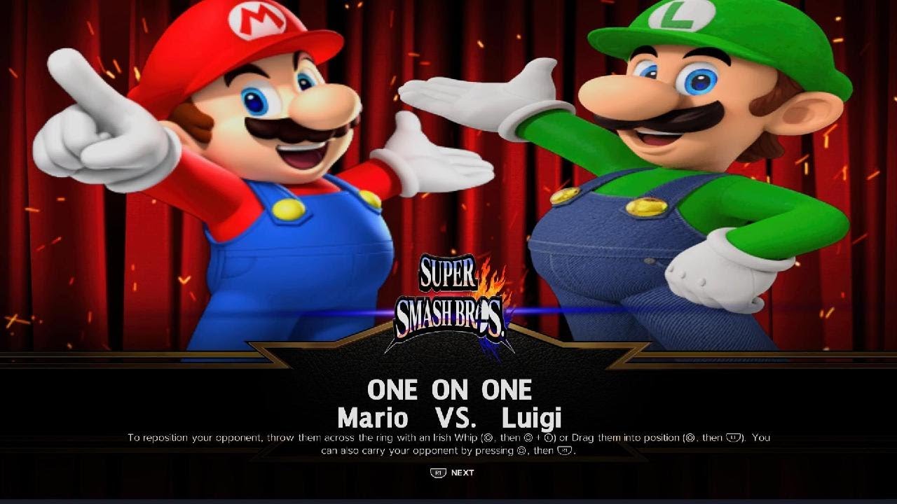WWE 2K24 Mario Vs Luigi